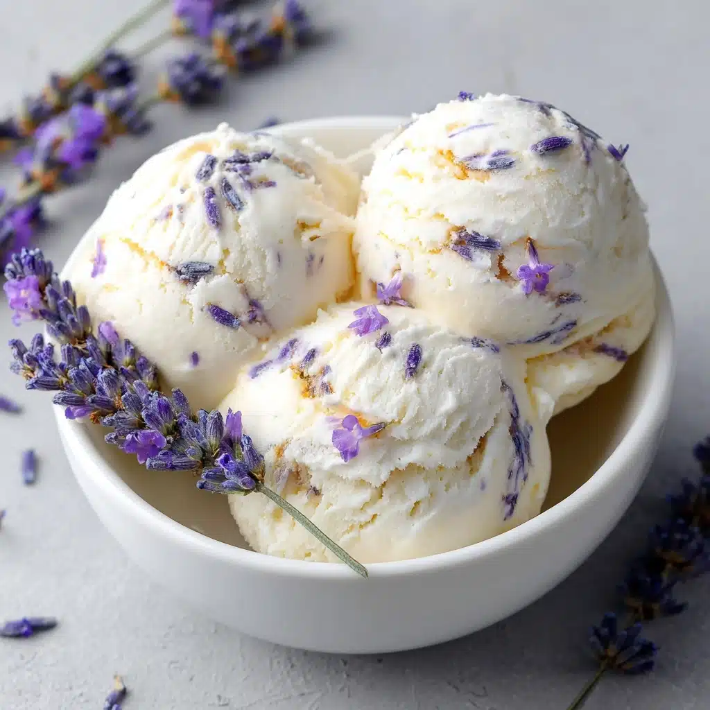 Honey Lavender Ice Cream Recipe - Recipe Image