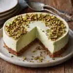Pistachio Cheesecake with Almond Crust Recipe