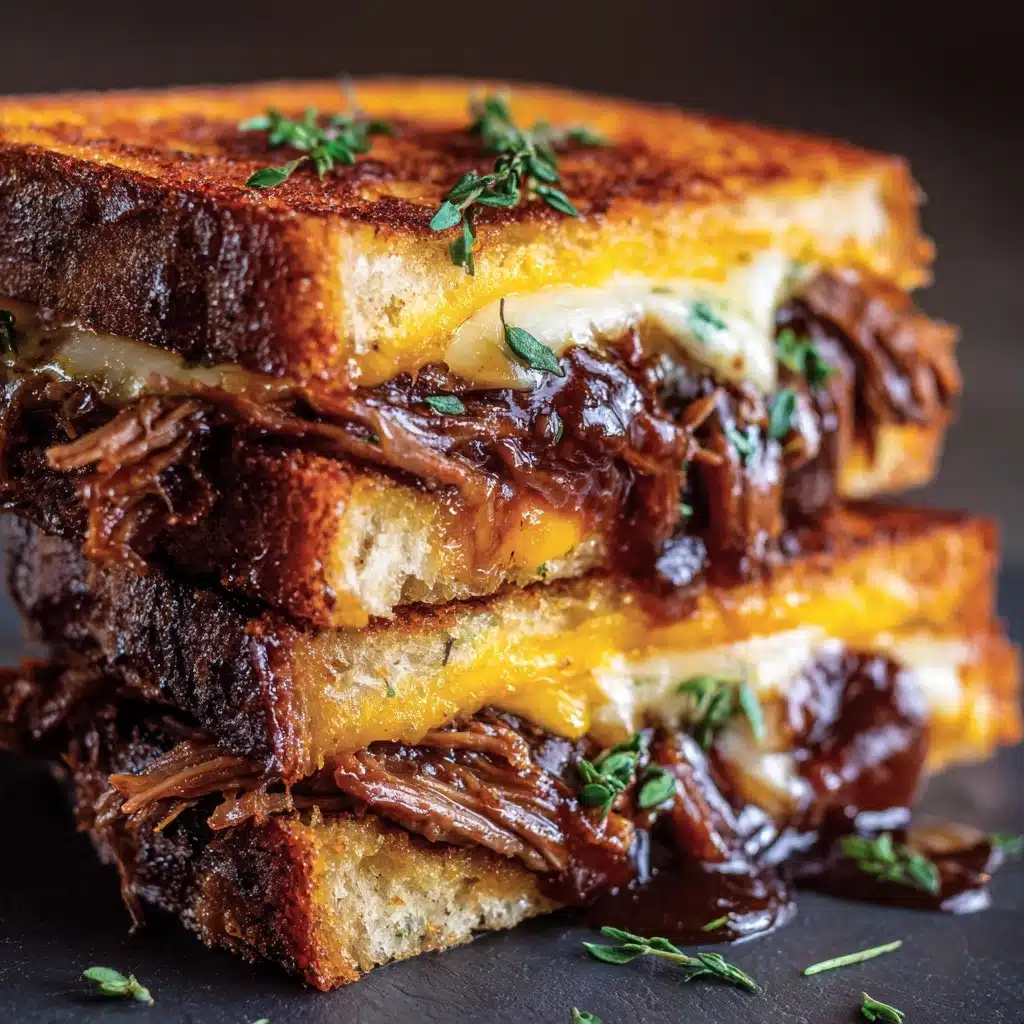BBQ Chicken Grilled Cheese Recipe - Recipe Image