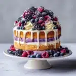 White Chocolate Blackberry Poke Cake Recipe