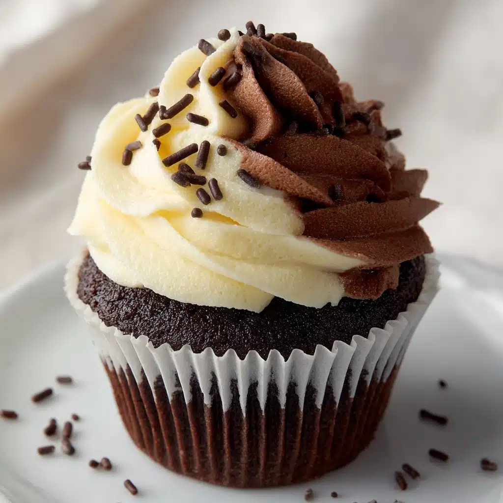 Marble Black and White Cupcakes Recipe