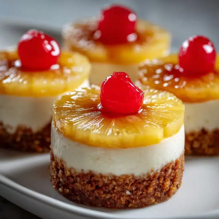 Mini Pineapple Upside-Down Cheesecakes Recipe