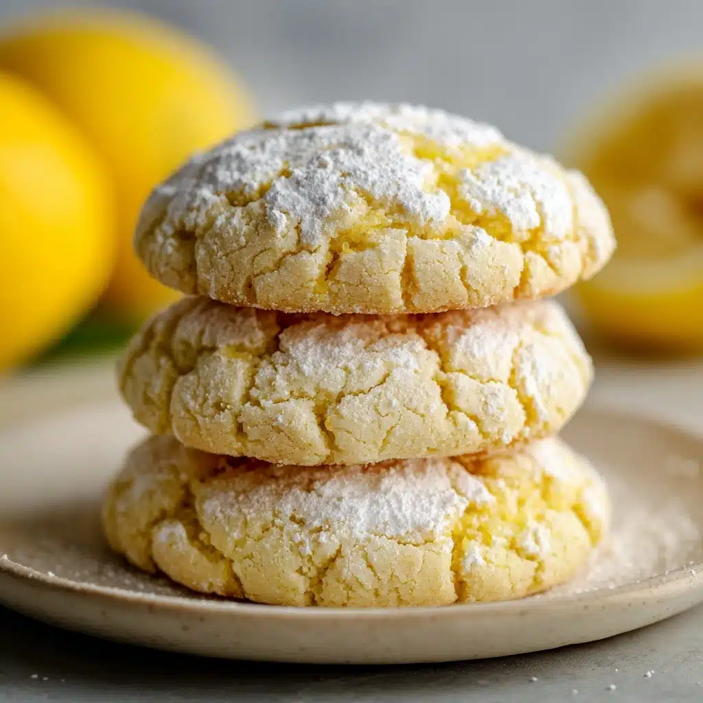 Lemon Gooey Butter Cookies Recipe - Recipe Image
