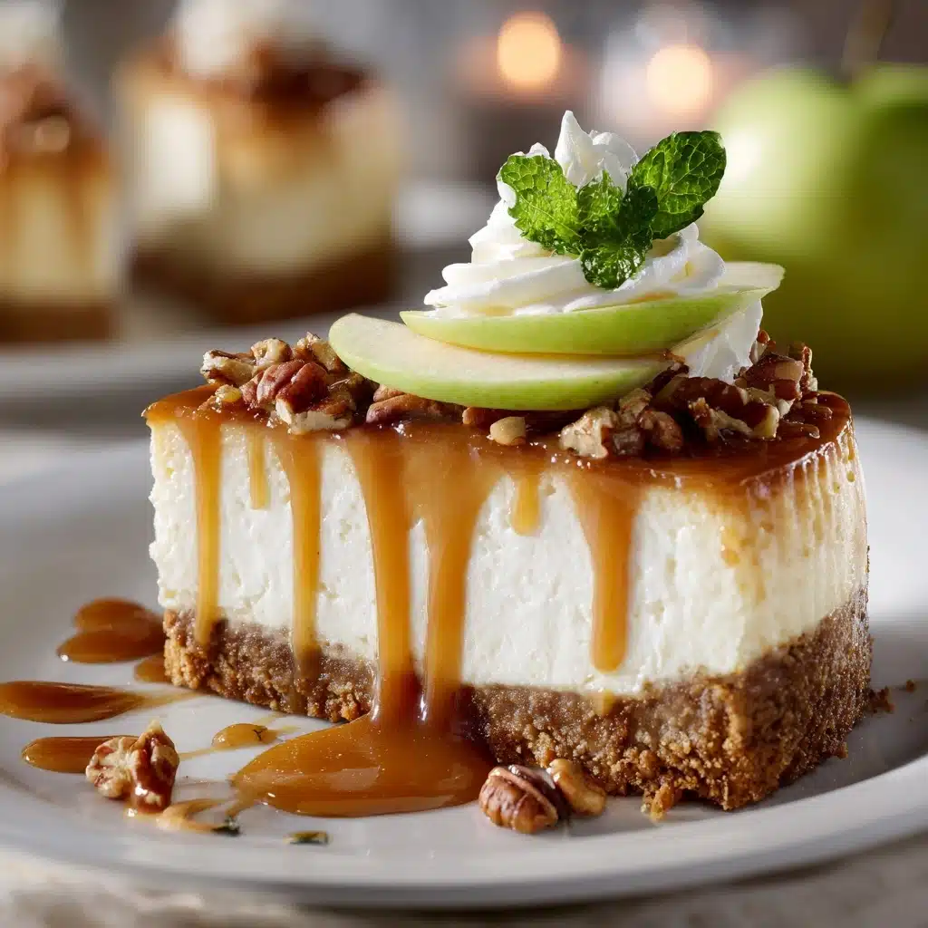 Caramel Apple Blondie Cheesecake Recipe
