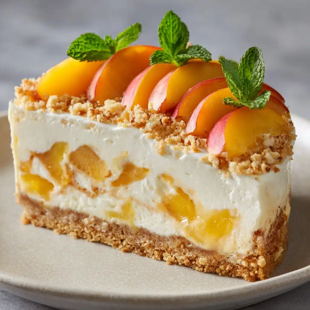 Peach Cobbler Cheesecake Recipe - Recipe Image