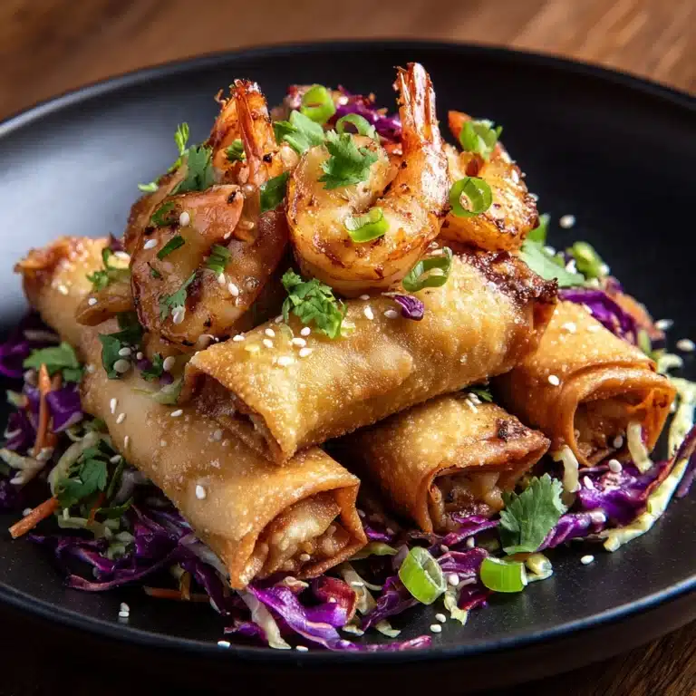 Crispy Shrimp and Cabbage Egg Rolls Recipe