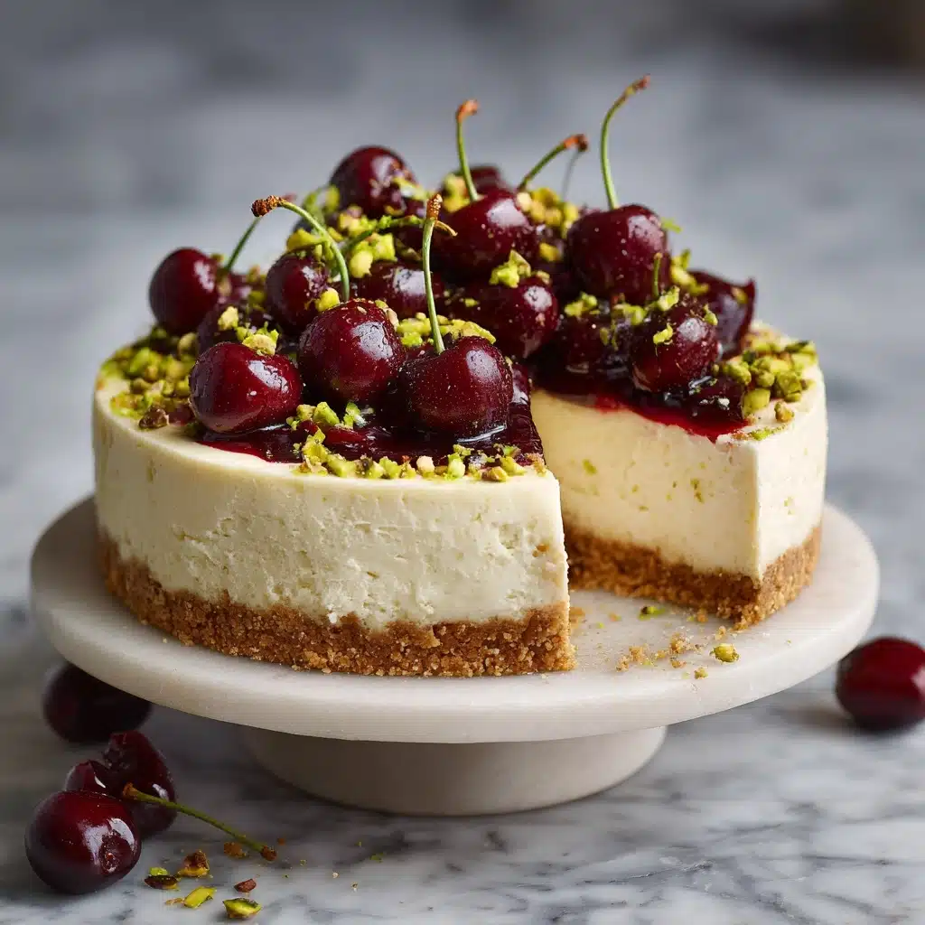 Lemon-Lime Cherry Pistachio Cheesecake Recipe