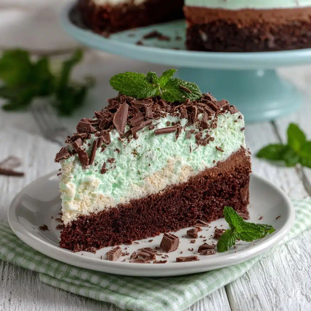 Andes Mint Poke Cake Recipe - Recipe Image