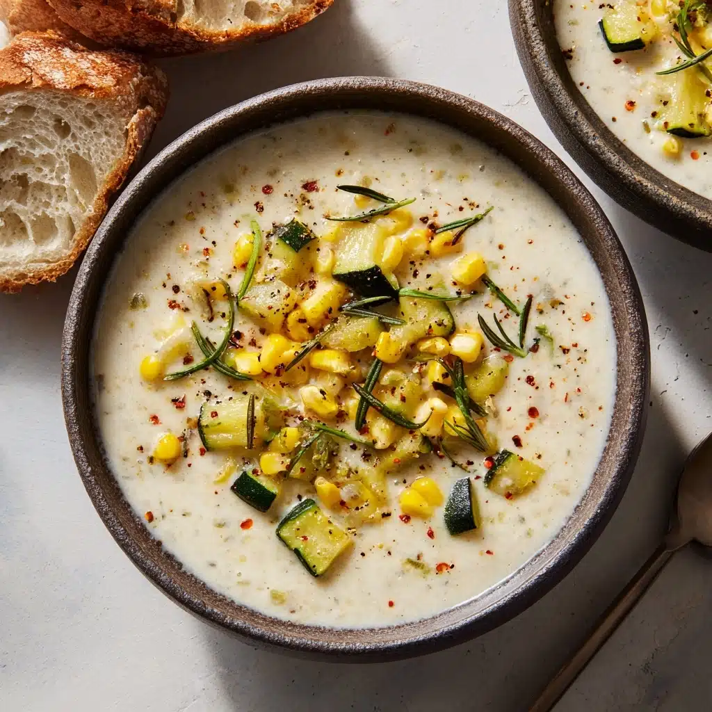 Summer Fresh Corn and Zucchini Chowder Recipe