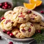 Cranberry Orange Shortbread Cookies Recipe