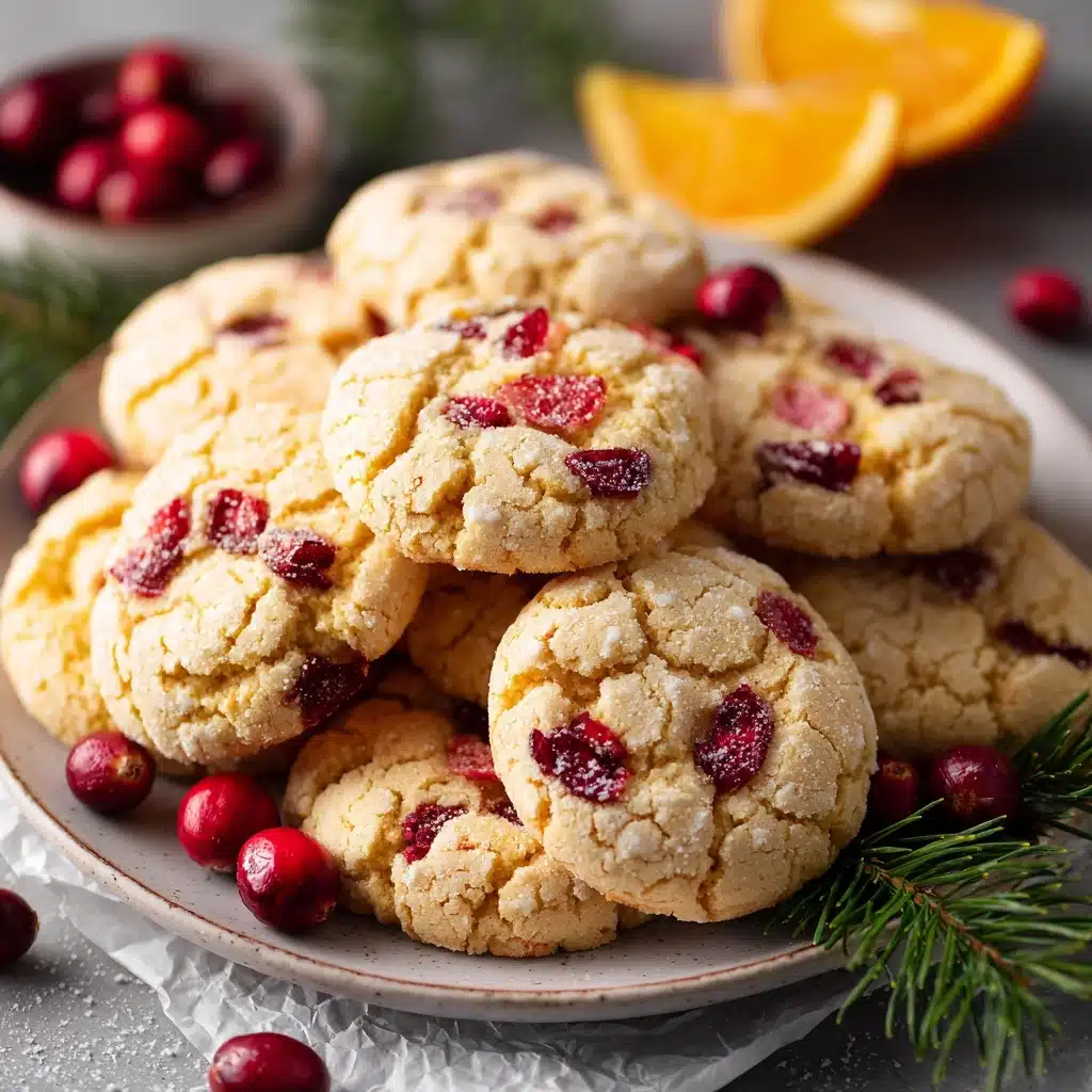 Cranberry Orange Shortbread Cookies Recipe