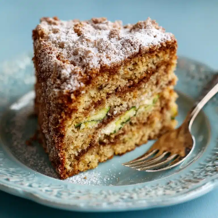Cinnamon Zucchini Coffee Cake Recipe