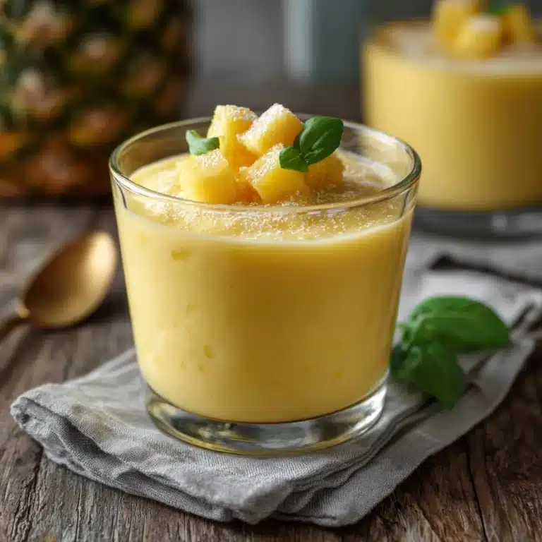 Fruity Summer Cold Pineapple Soup Recipe
