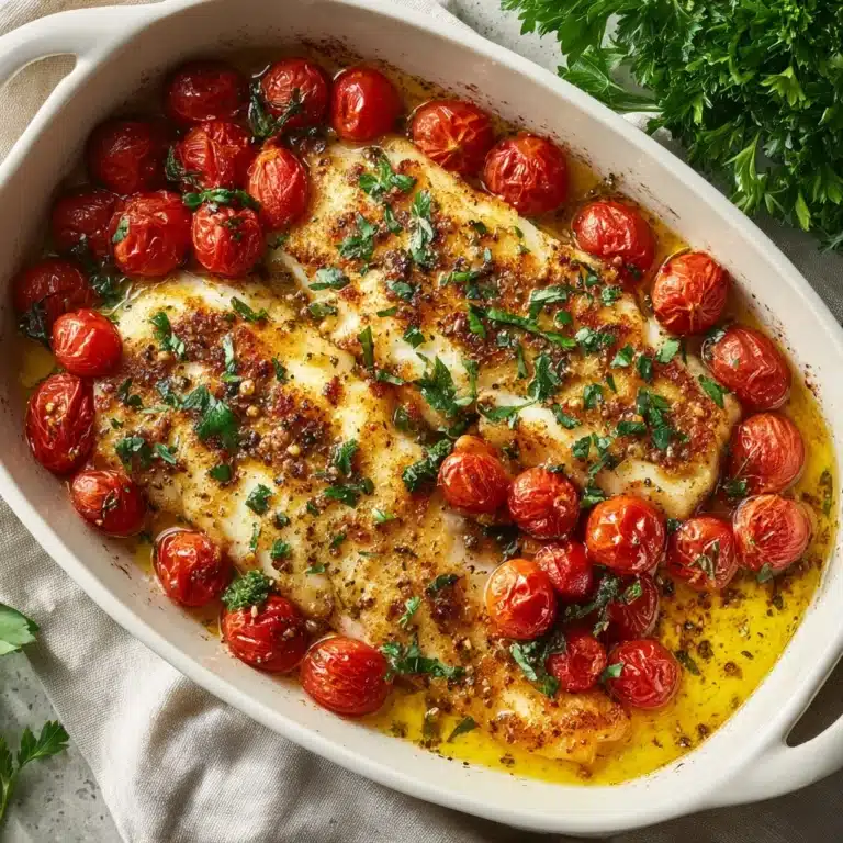 Cod with Tomato and Herb Butter Recipe