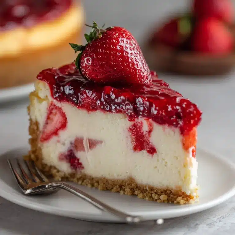 Creamy Strawberry Cheesecake Recipe