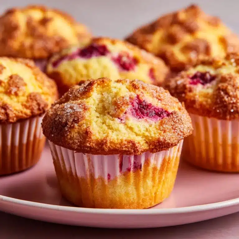 Rhubarb Muffins with Cinnamon Sugar Topping Recipe