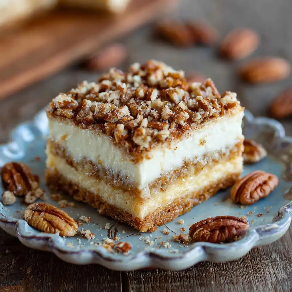 Pecan Pie Cheesecake Bars Recipe - Recipe Image