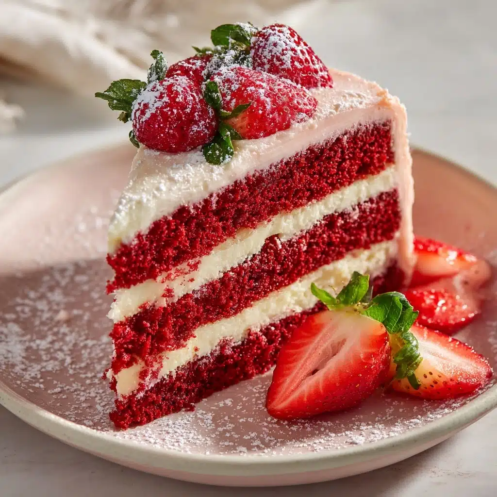 Strawberry Velvet Cake Recipe - Recipe Image