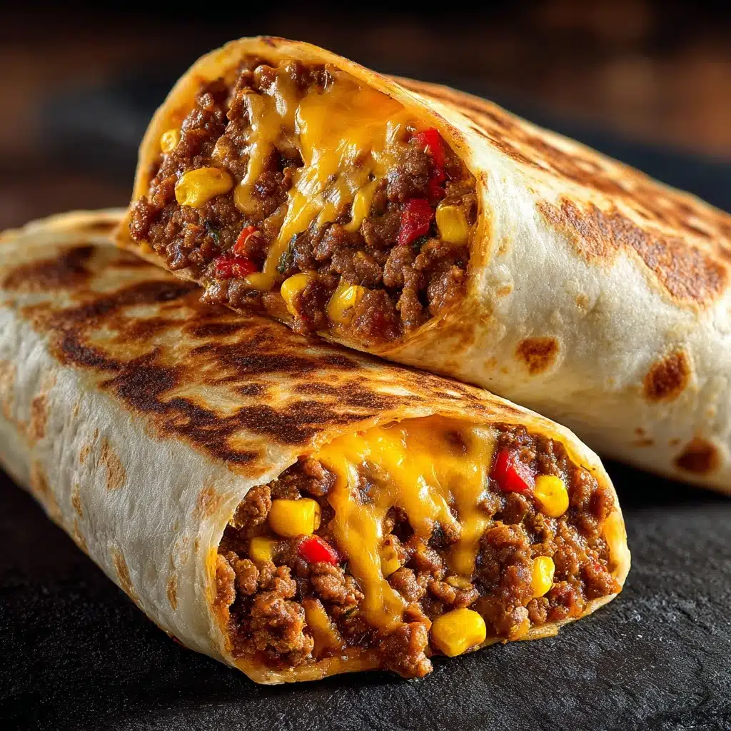 Beef and Cheese Chimichangas Recipe - Recipe Image