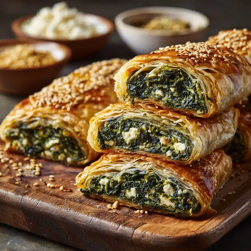 Savory Spinach and Feta Stuffed Puff Pastry Recipe