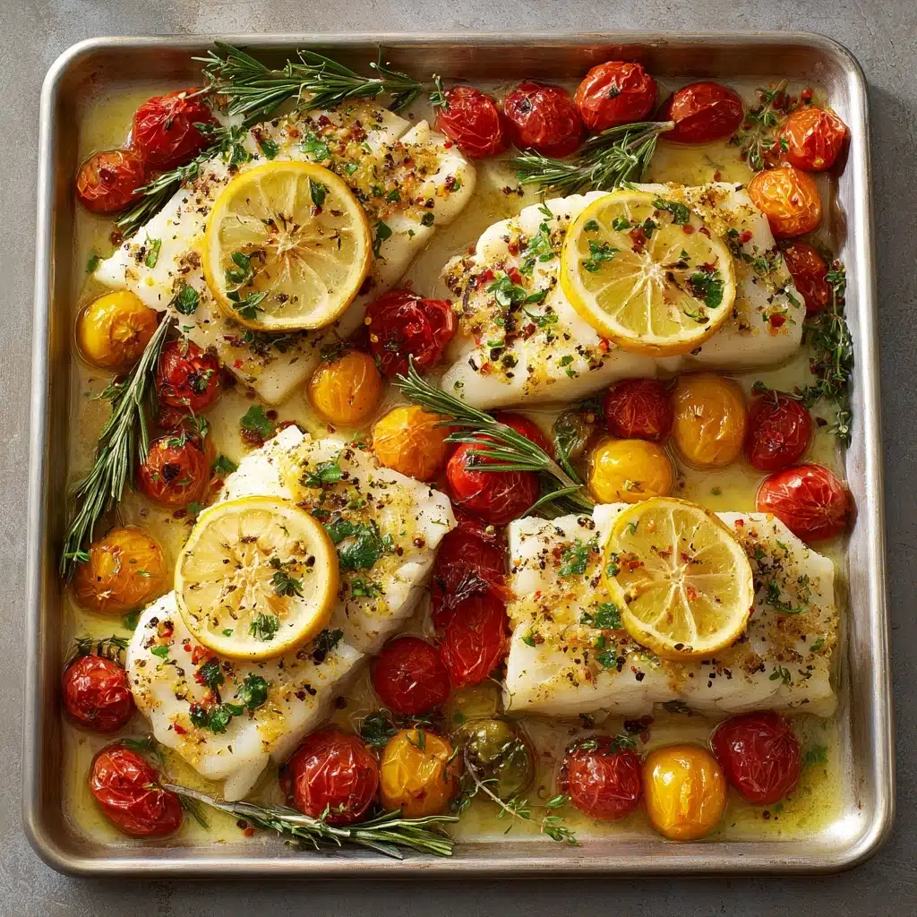 Easy Mediterranean Baked Fish Recipe - Recipe Image