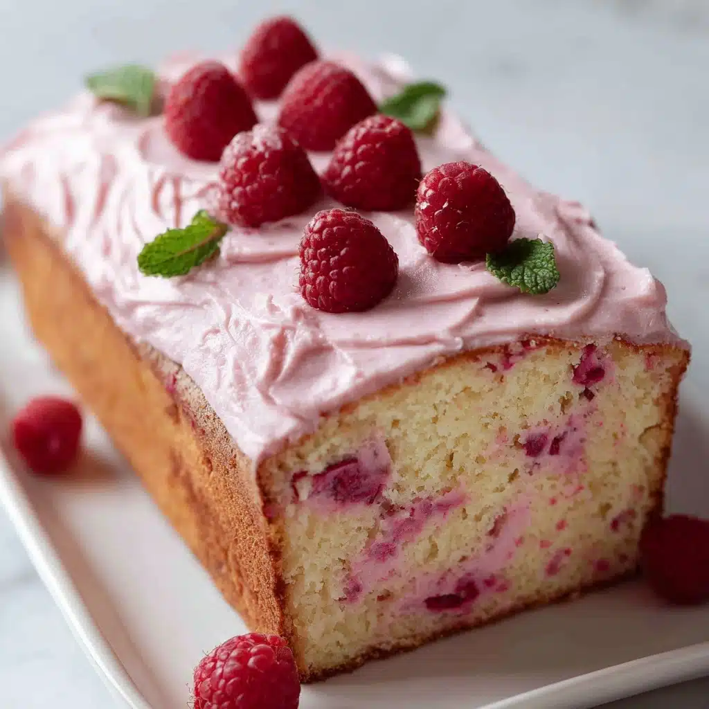 Lemon Raspberry Loaf Cake Recipe - Recipe Image