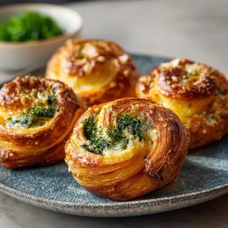 Spinach and Feta Puff Pastry Twists Recipe