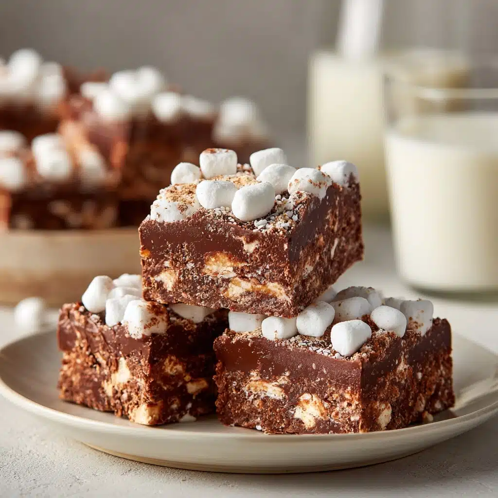 No-Bake Rocky Road Squares Recipe - Recipe Image