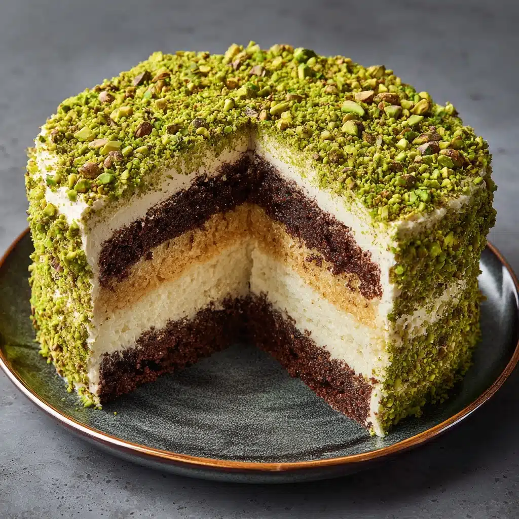 Dubai Chocolate Pistachio Cake Recipe