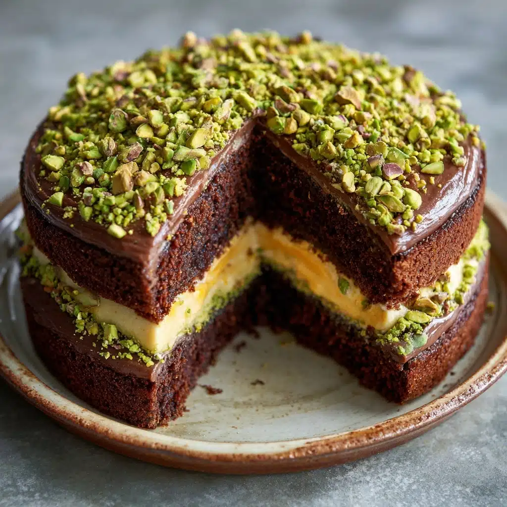Dubai Chocolate Pistachio Cake Recipe - Recipe Image