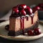 No-Bake Cherry Chocolate Cheesecake Recipe