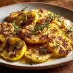 Crispy Baked Cheesy Squash Rounds Recipe