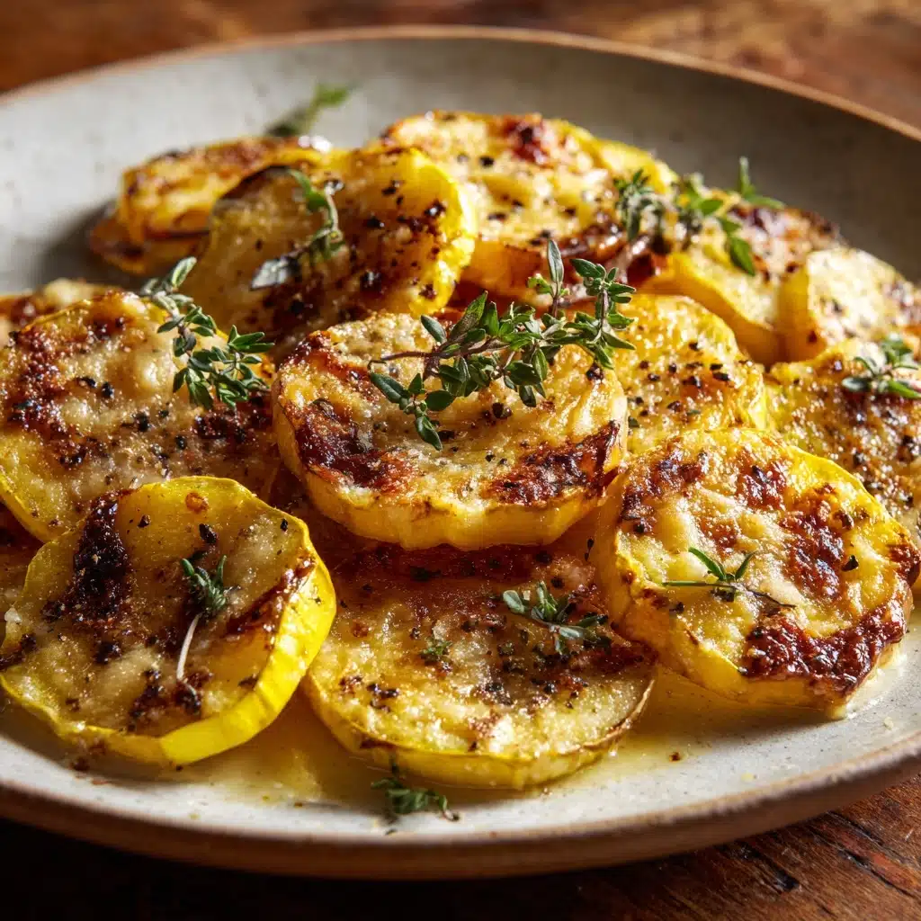 Crispy Baked Cheesy Squash Rounds Recipe