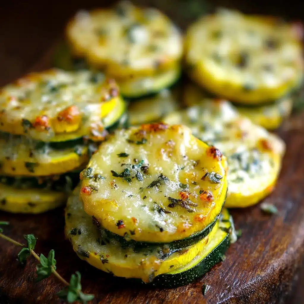 Crispy Baked Cheesy Squash Rounds Recipe - Recipe Image