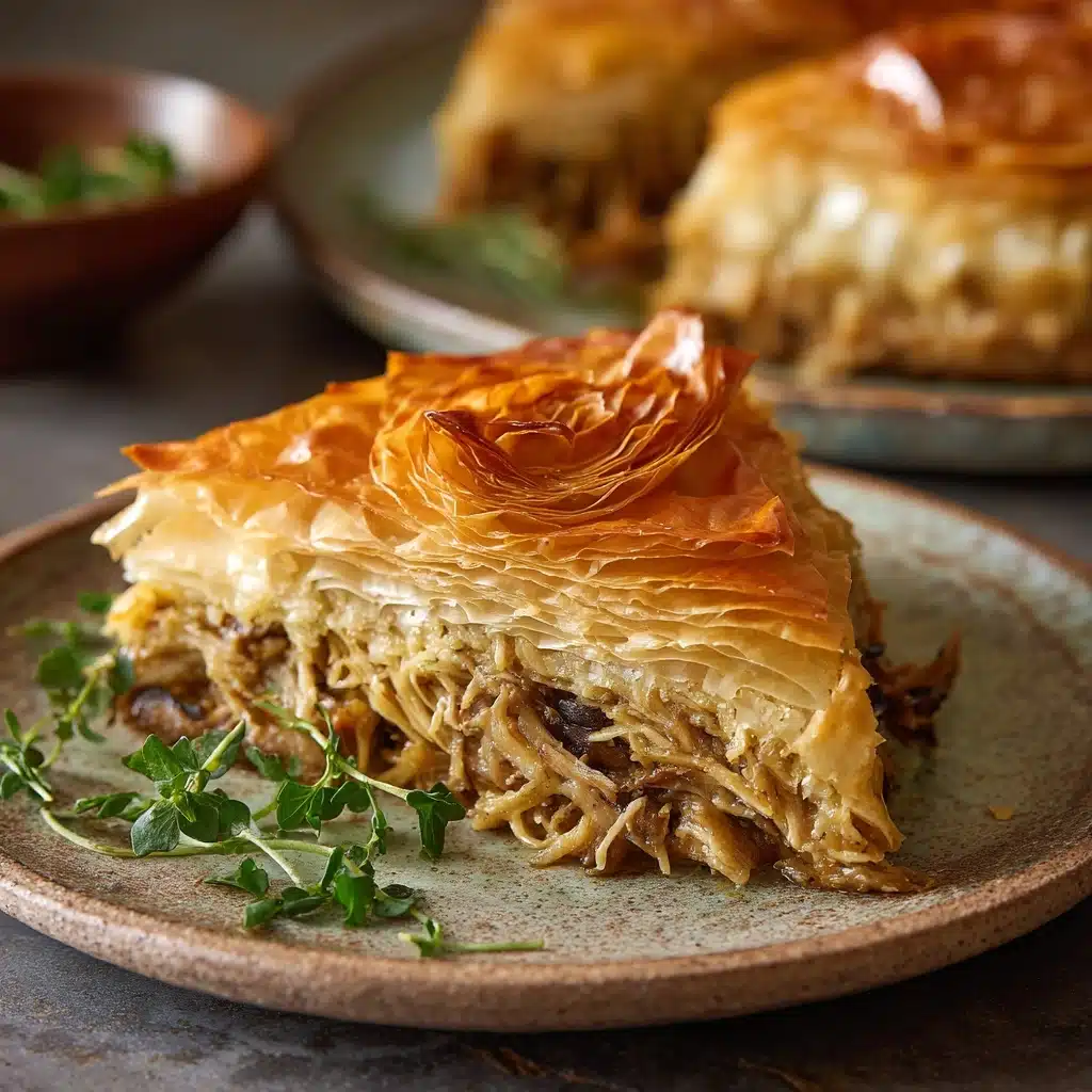Savory Chicken and Mushroom Puff Pastry Delight Recipe - Recipe Image