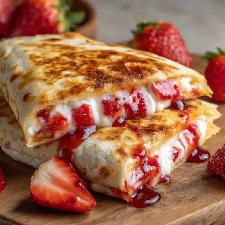 Decadent Strawberry Cheesecake Quesadillas Recipe