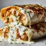 Cheesy Chicken Alfredo Wraps Recipe