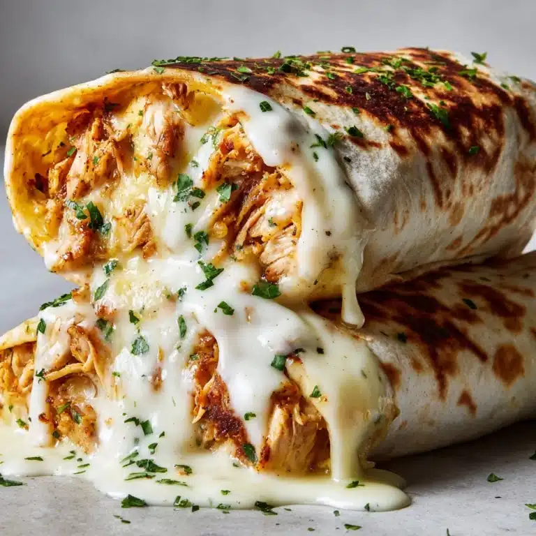Cheesy Chicken Alfredo Wraps Recipe
