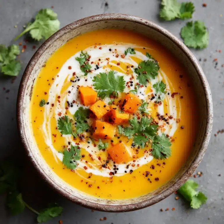 Spiced Butternut Squash and Sweet Potato Soup Recipe