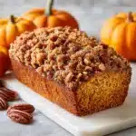 Pumpkin Bread with Brown Sugar Pecan Topping Recipe