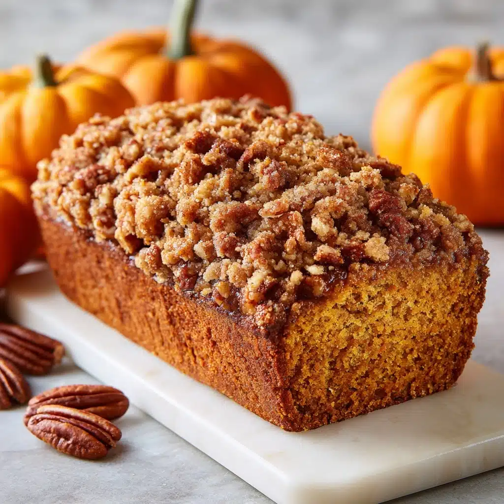 Pumpkin Bread with Brown Sugar Pecan Topping Recipe