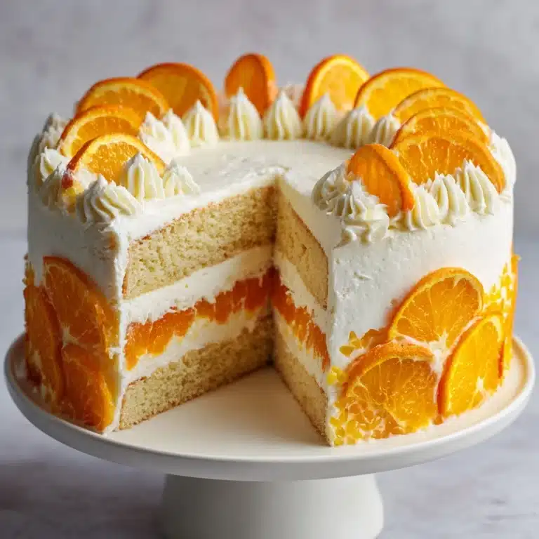 Orange Creamsicle Ice Cream Cake Recipe