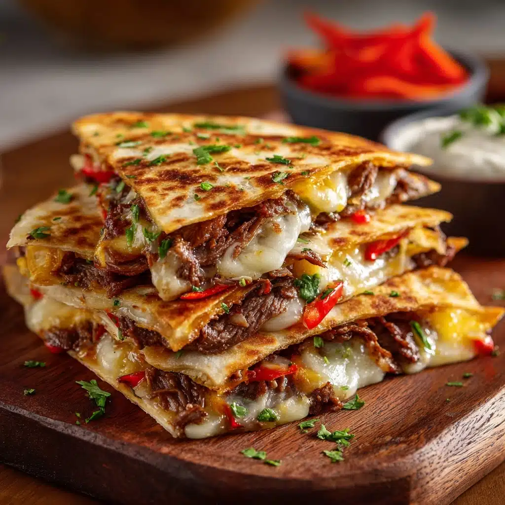 Philly Cheesesteak Quesadilla Recipe - Recipe Image