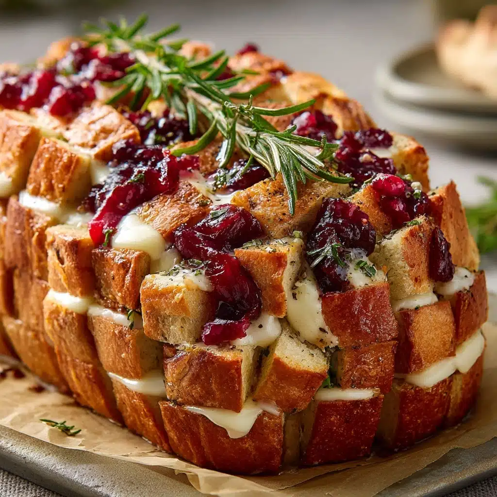 Cranberry Brie Sourdough Pull-Apart Bread Recipe - Recipe Image