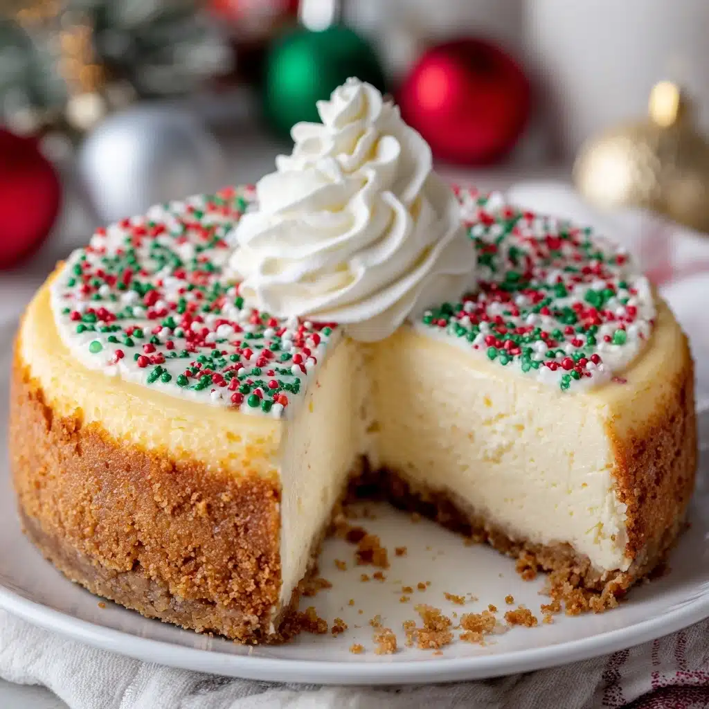 Christmas Sugar Cookie Cheesecake Recipe