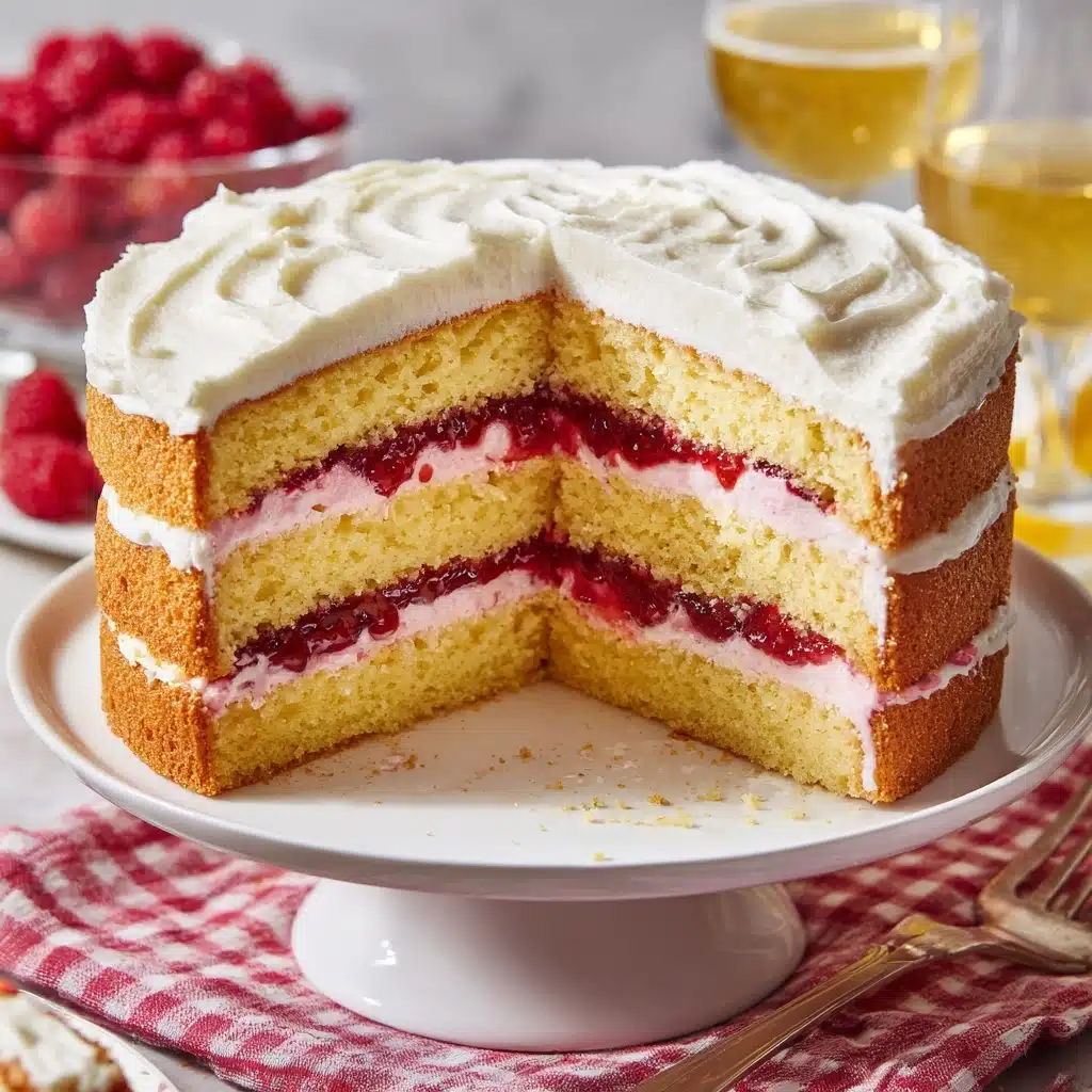 Raspberry Cake with Lemon Buttercream Recipe - Recipe Image