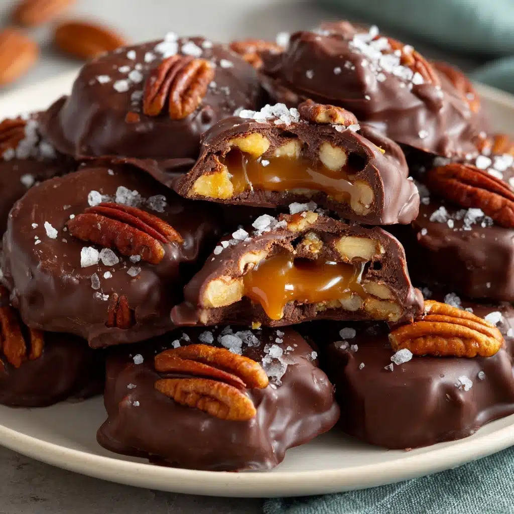 Homemade Chocolate Turtles Recipe - Recipe Image