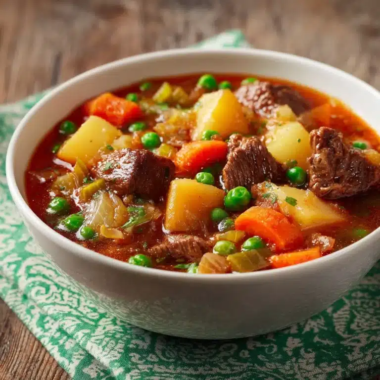 My Mom’s Old-Fashioned Vegetable Beef Soup Recipe