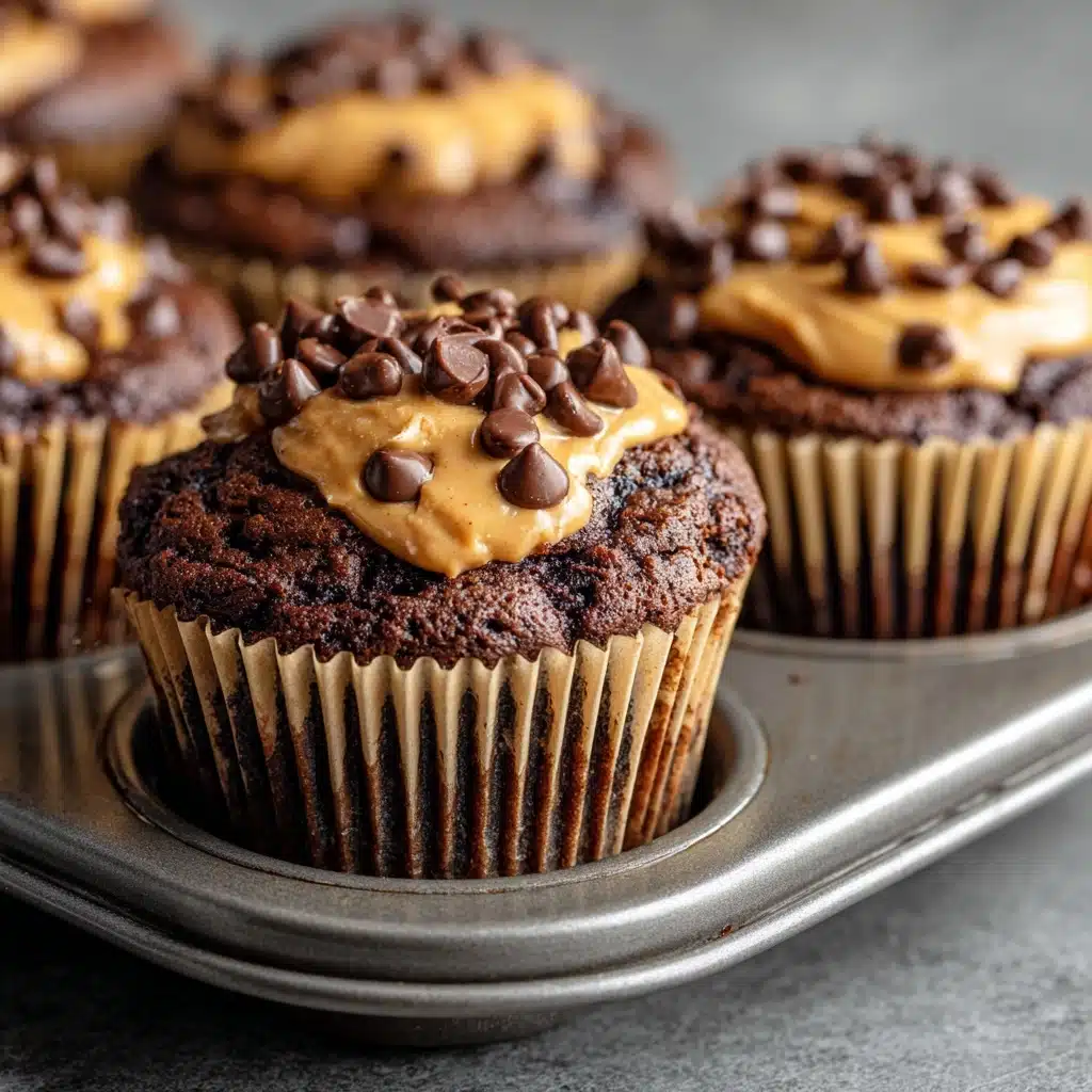 Chocolate Peanut Butter Banana Muffins Recipe