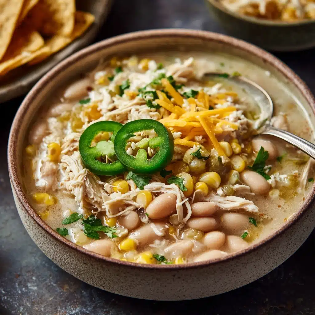 Creamy Crockpot White Chicken Chili Recipe